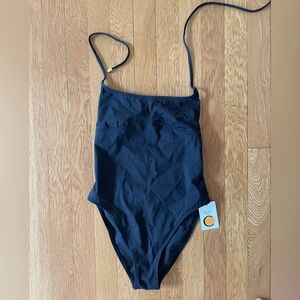 Tropic of C black one piece swim suit